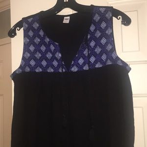 Old navy black/blue cover up/sundress